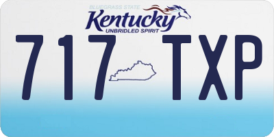 KY license plate 717TXP
