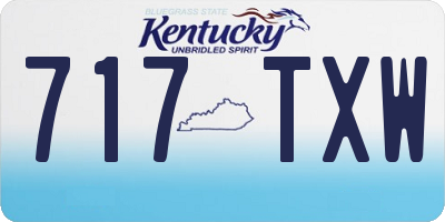 KY license plate 717TXW