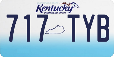 KY license plate 717TYB