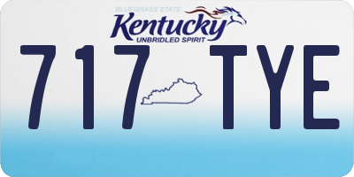 KY license plate 717TYE