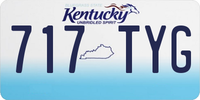 KY license plate 717TYG