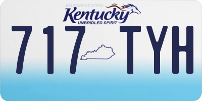 KY license plate 717TYH