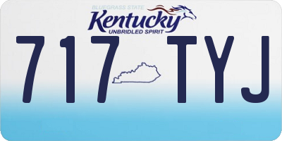 KY license plate 717TYJ