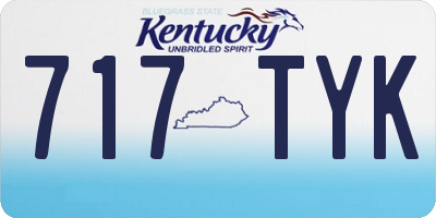 KY license plate 717TYK