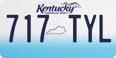 KY license plate 717TYL