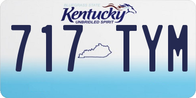 KY license plate 717TYM