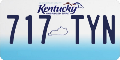 KY license plate 717TYN