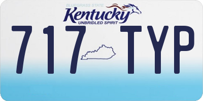 KY license plate 717TYP