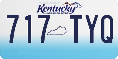KY license plate 717TYQ