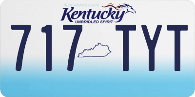 KY license plate 717TYT
