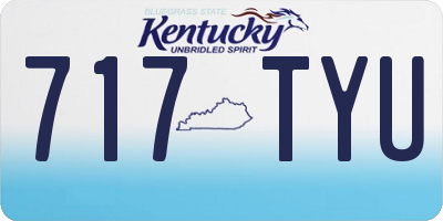 KY license plate 717TYU