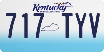 KY license plate 717TYV