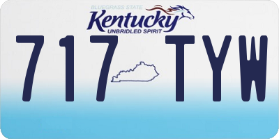 KY license plate 717TYW