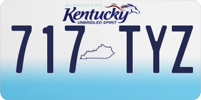 KY license plate 717TYZ
