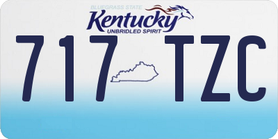 KY license plate 717TZC