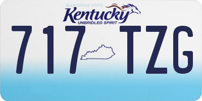 KY license plate 717TZG