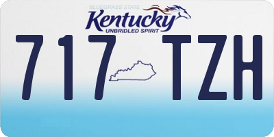 KY license plate 717TZH