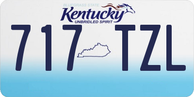KY license plate 717TZL