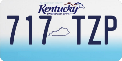 KY license plate 717TZP