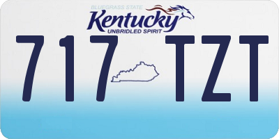 KY license plate 717TZT