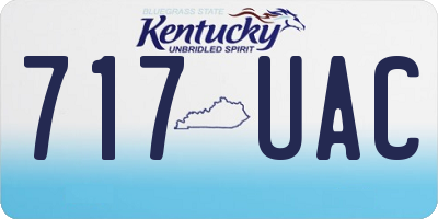 KY license plate 717UAC