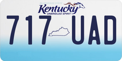 KY license plate 717UAD