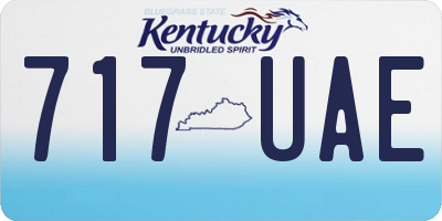 KY license plate 717UAE