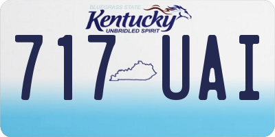 KY license plate 717UAI