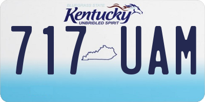 KY license plate 717UAM