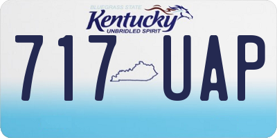 KY license plate 717UAP
