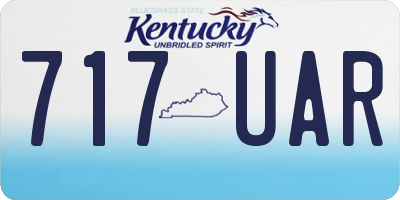 KY license plate 717UAR