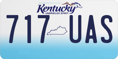 KY license plate 717UAS