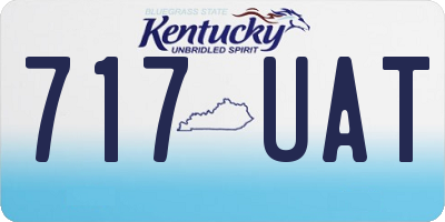 KY license plate 717UAT