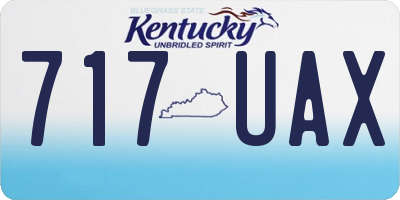 KY license plate 717UAX