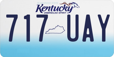 KY license plate 717UAY