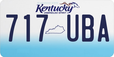 KY license plate 717UBA