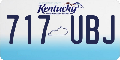 KY license plate 717UBJ