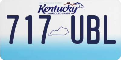KY license plate 717UBL