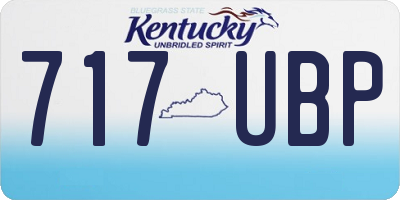 KY license plate 717UBP