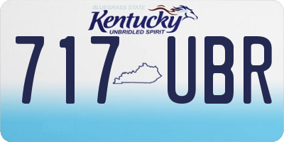 KY license plate 717UBR