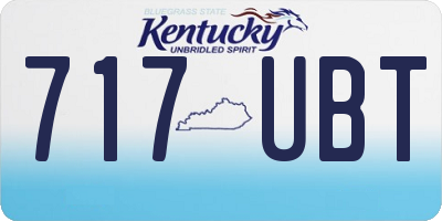 KY license plate 717UBT