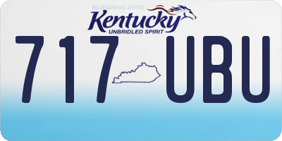 KY license plate 717UBU
