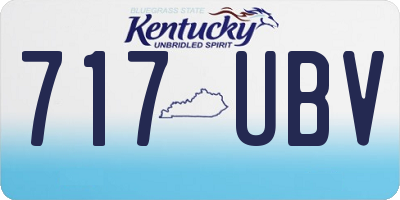 KY license plate 717UBV