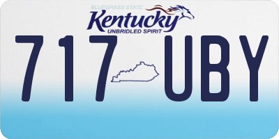 KY license plate 717UBY