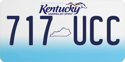KY license plate 717UCC