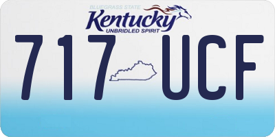KY license plate 717UCF