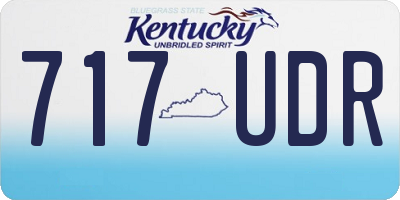 KY license plate 717UDR