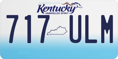KY license plate 717ULM