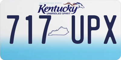 KY license plate 717UPX