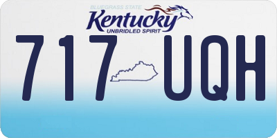 KY license plate 717UQH